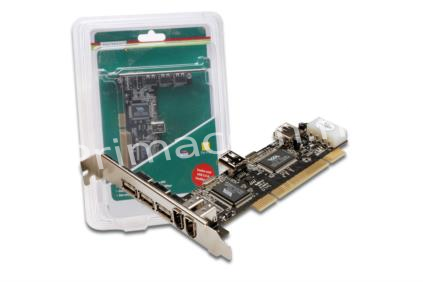 DCST USB2/4-1394/3V Interne PCI card USB 2.0 & IEEE 1394 (254478)