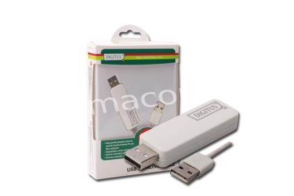 DA-70011 USB 2.0 datatransfer cable. PC to PC, PC to Mac, Mac to Mac, driverless for Win2000,XP,Vist