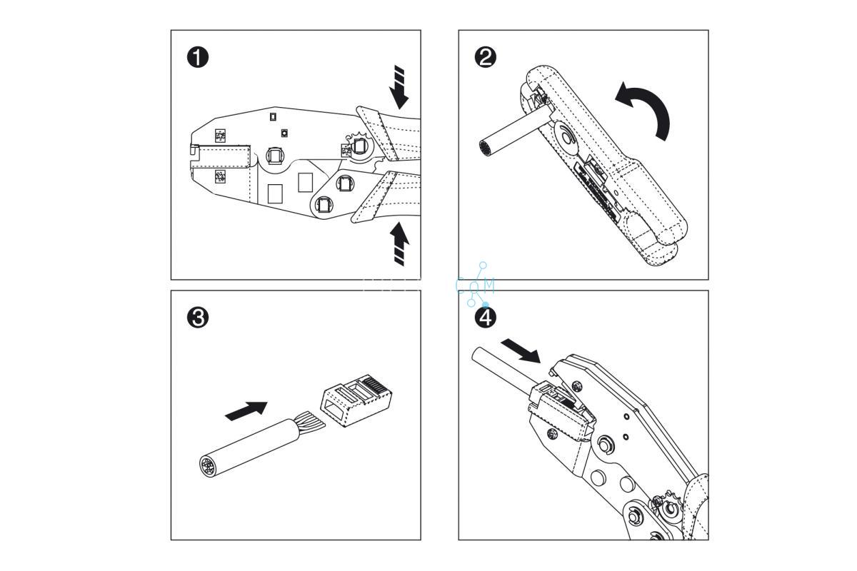 DN-94008 DIGITUS Crimping tool for “Hirose” plugs TM11, TM21 & TM31 male