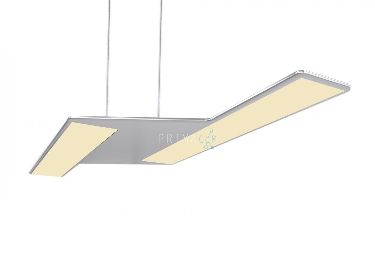 Adotled Pendant Lamp Silver, 20W, Size: 560x206x6mm. 1350lm, 2700K. driver KED024S0700NR07A4 700 Ma