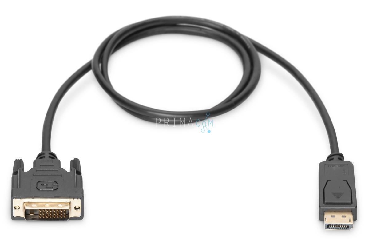 AK-340301-020-S DisplayPort adapter cable, DP - DVI (24+1), M/M