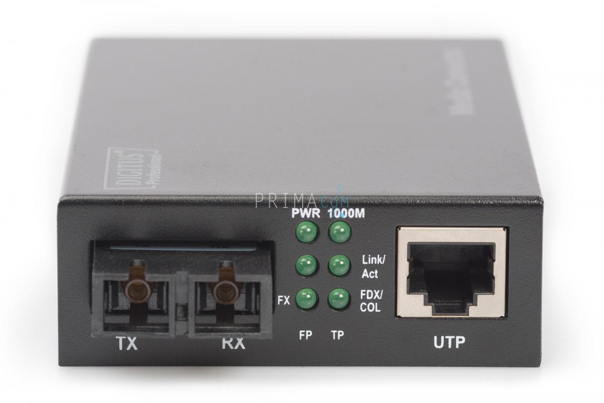 Gigabit Ethernet Media Converter, Multimode SC connector, 850nm, up to 0.5km 4016032293125