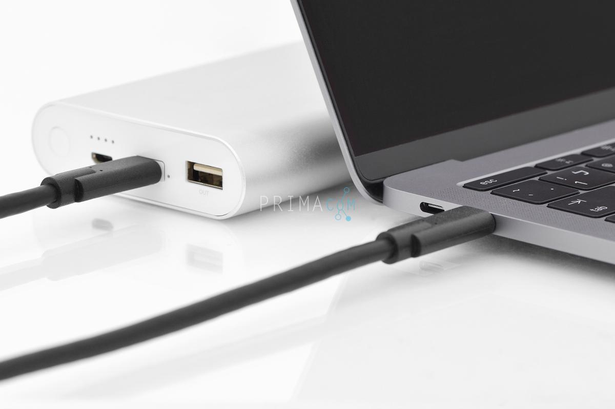 USB Type-C connection cable, type C to C M/M, 1.0m, Gen2, 5A, 10GB, 3.1 Version, CE, bl
