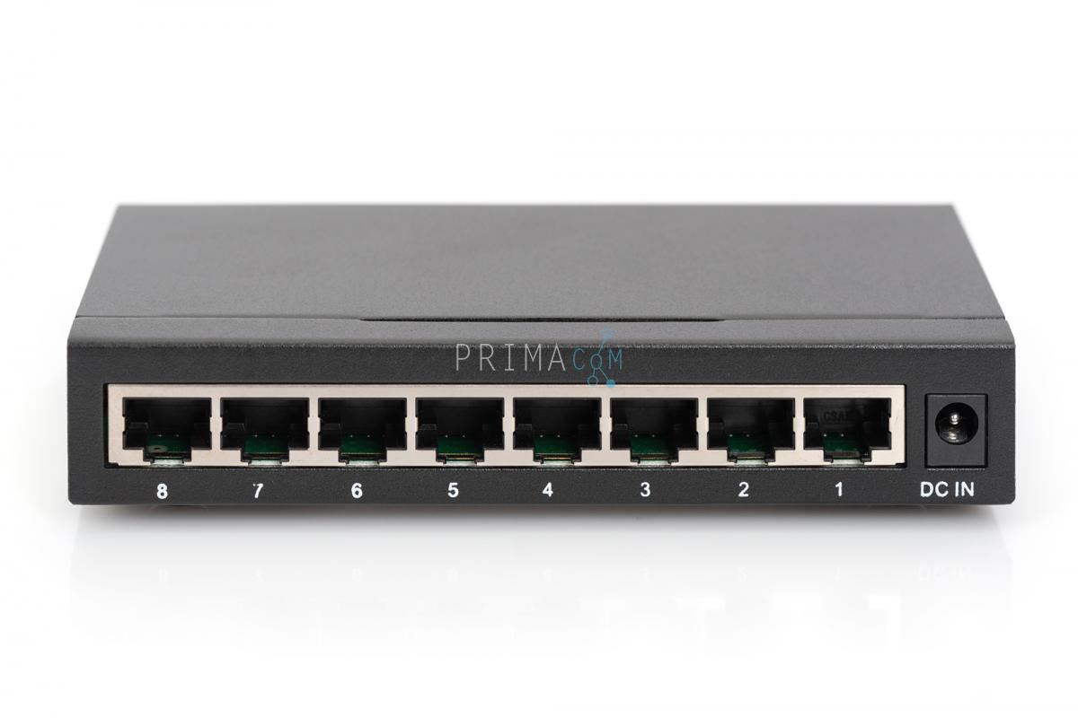DN-80111 Gigabit Ethernet Switch 8-port, unmanaged, Desktop