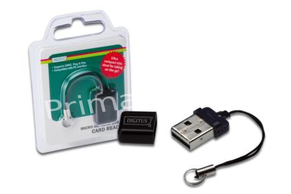 DA-70314-1 Micro SD USB 2.0 Card Reader/Writer - Long Stay for Micro SD (T-Flash) cards SDHC support