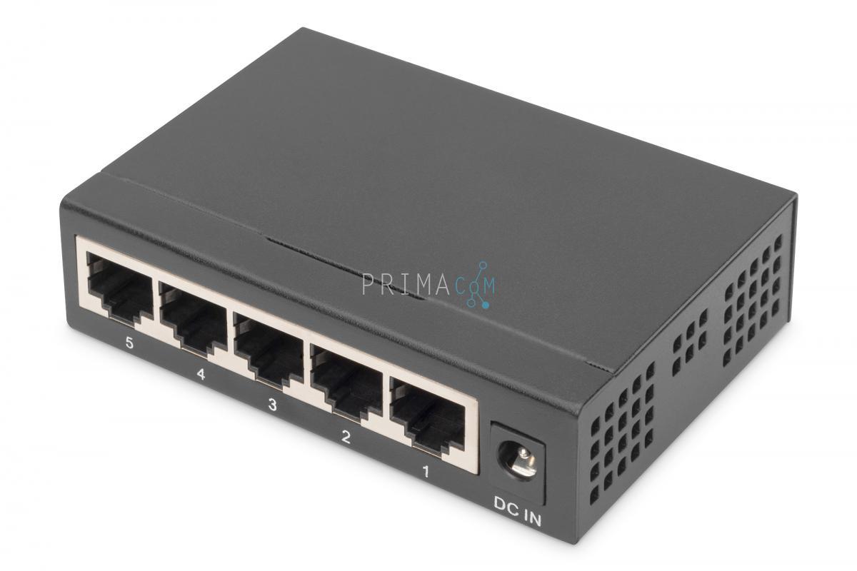 DN-80202 DIGITUS 5 Port Gigabit Switch, Unmanaged