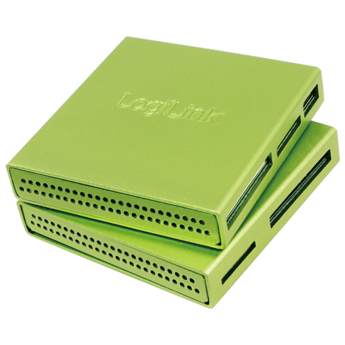 CR0021 Cardreader USB 2.0 All-in-One Alu GREEN