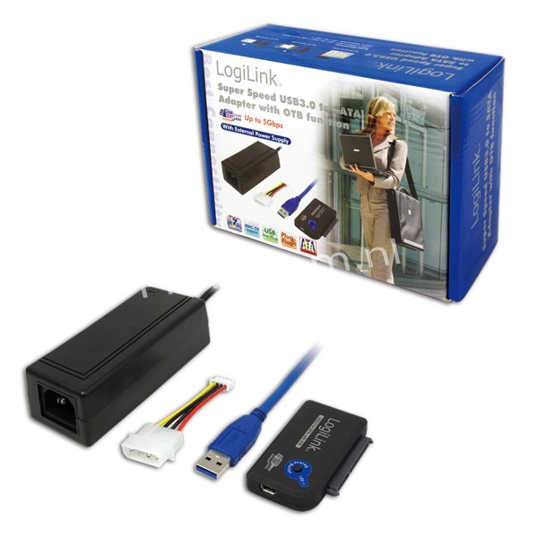 AU0009 Adapter USB 3.0 to SATA mit OTB LogiLink® 005820