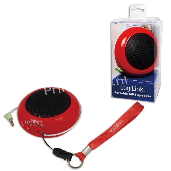 SP0015 Portable Active Speaker Hamburger with rechargable battery RED