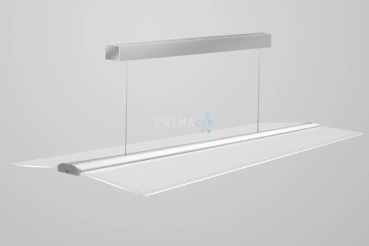 Glider suspending transparent LED light
