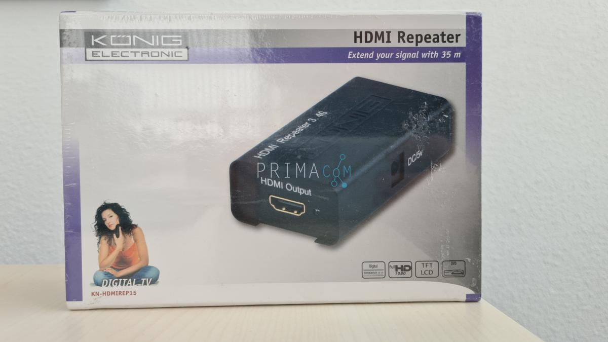 Konig HDMI Versterker, HDCP, FullHD, 35m
