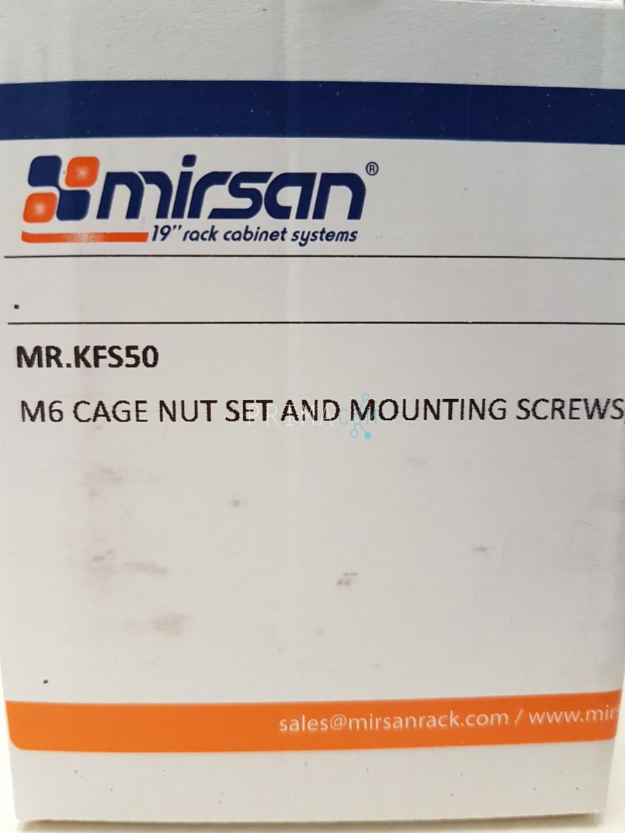 M6 cage nut set and mounting screws, 1 set = 50pcs (kooimoer)
