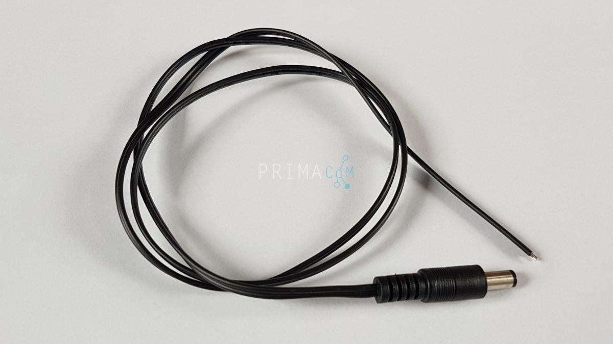 DC cable + male connector for LED driver, 90 cm