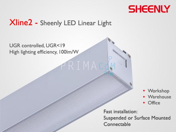 Sheenly Led Linear Light -Xline2 26W, Pure White 120 cm