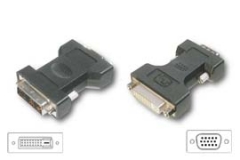 DVI > VGA analoog adapter. DVI 12+5, male> HD15, female (300519)