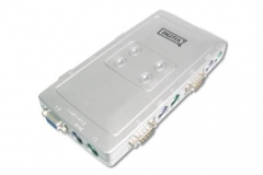 DC IC614I Digitus Mini 4 poort KVM switch. PS2, incl. kabels