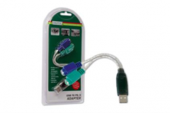DA-70118  Digitus USB naar PS2 adapterkabel. 2x PS2 F > 1x USB A  (790344)