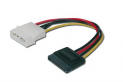 Internal power supply cable, 0.15m, IDE - SATA 15pin connector, UL 0,15 cm (324966)