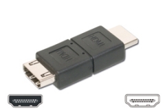 AB 561 Adapter HDMI Type A (19p) M/F, black
