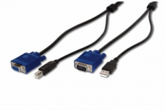 AK 82301 Octopus-KVM cable set VGA, USB 5 M   For: DC-11201, DC-12201