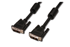 AK-110013 DVI-I Cable, Connect, (18+5), BL
2.00m, CU, AWG28, 2xshielded, M/M UL,2xferrit,nickle pla