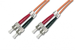 DK-2611-02 Fiber Optic Patch Cord, ST to ST
Multimode 62.5/125 µ, Duplex Length 2m
