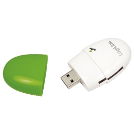 CR0030 Cardreader USB 2.0, Smile, Green, LogiLink®