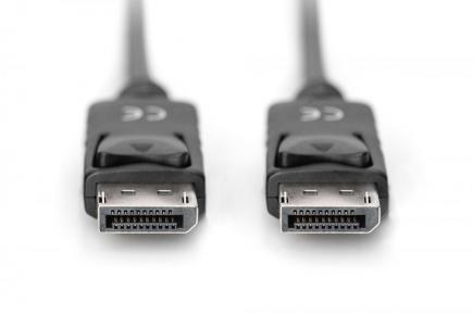 AK-340100-010-S DisplayPort connection cable, DP M/M, 1.0m, w/interlock, Ultra HD 4K, bl
