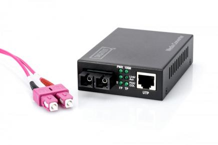 Fast Ethernet Media Converter, Multimode SC connector, 1310nm, up to 2km