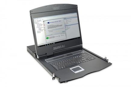 DS-72211-2US Modular console with 19 TFT (48,3cm), 8-port KVM & Touchpad, US keyboard