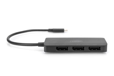 DS-45334 DIGITUS 3-poorts MST videohub (USB-C™ -> 3x DisplayPort)