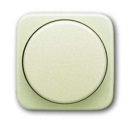 Busch-Jaeger SI Dimmer button press / turn with orientation light creme / white