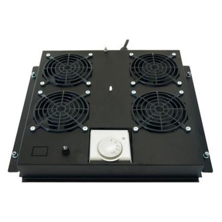 Roof Fan Tray With 6 Fans, Low Noise, For Inorax Aluminum Cabinet, 47mm (H) X510 mm (D) X 363 mm (W), Black
