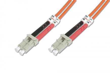 DK-2533-15 FO patch cord, duplex, LC to LC MM OM2 50/125 µ, 15m - 286332