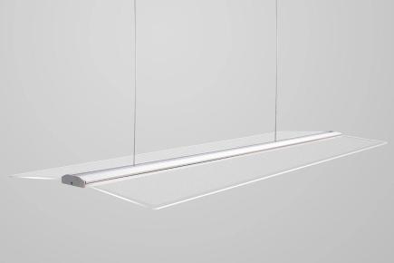 Glider suspending transparent LED light